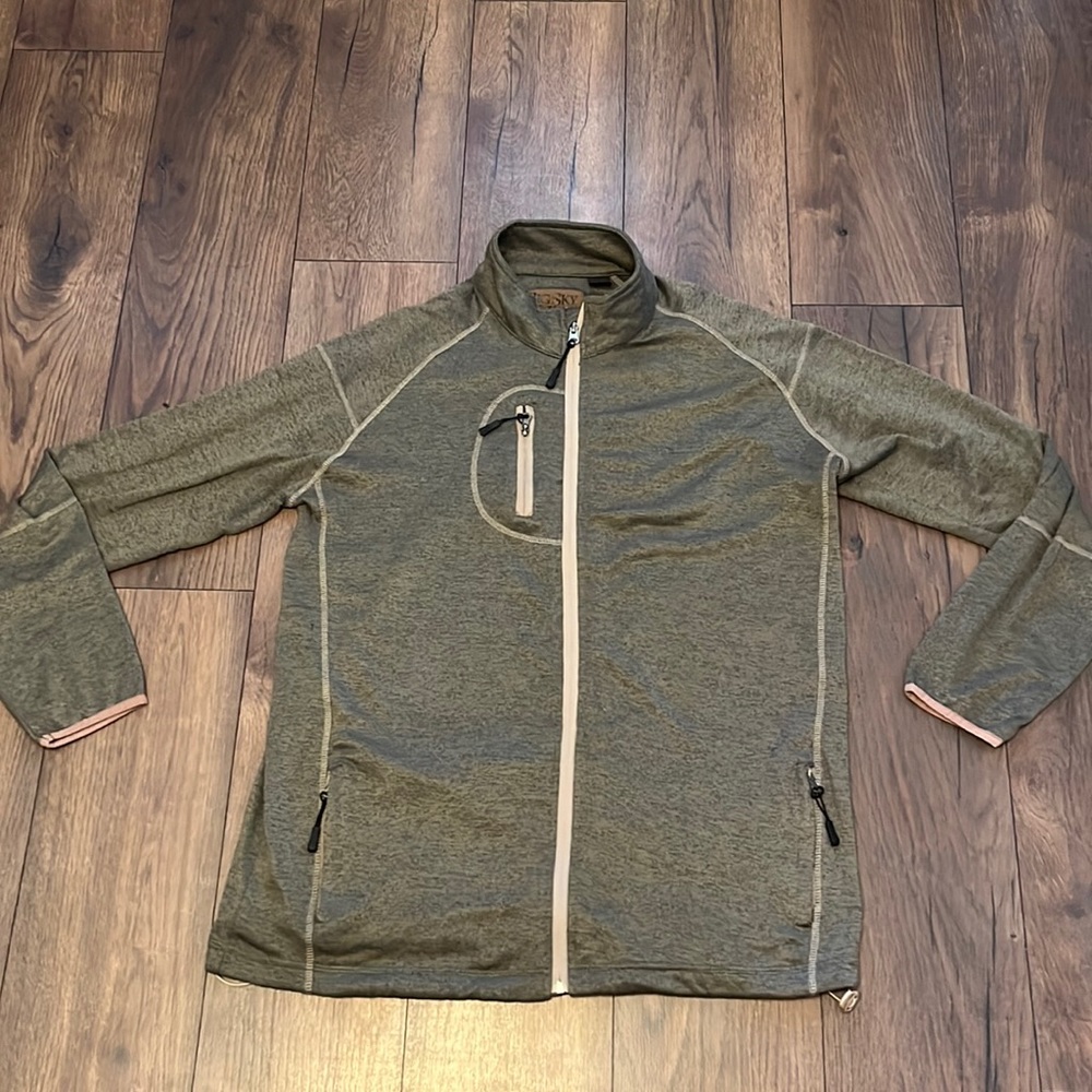 Big Sky Outfitters full zip jacket green XXL
